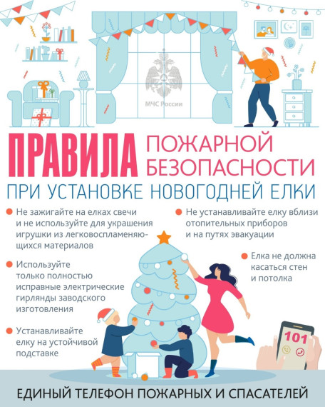 Правила пожарной безопасности при установке новогодней елки. Правила пожарной безопасности при установке новогодней елки.